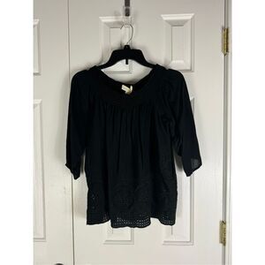 NWT Lovestitch Womens Black Blouse Size Small